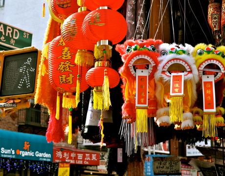 Markets in Chinatown, New York.