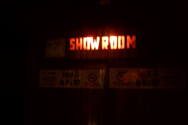 Entrance to the showroom at The Troubadour in Los Angeles