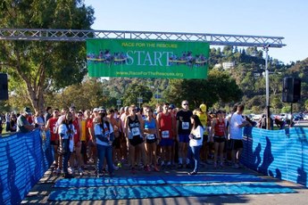 Race for the Rescues - Running in Los Angeles.