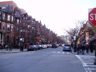 Newbury Street - Outdoor Activity | Shopping Area in Boston.