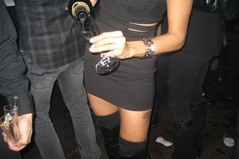 Just another night of bottle service at an NYC club.