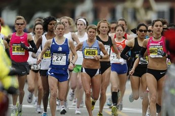 Boston Marathon - Running in Boston.