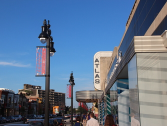 H Street Corridor - Nightlife Area in Washington, DC.