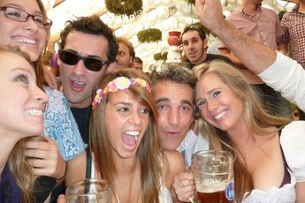 Partying at Oktoberfest in Munich!