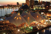 
	Admire Baltimore's skyline in between sets at Pier Six Pavillion, an outdoor music venue in Maryland.
