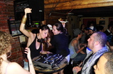 DJ firing up the crowd at Mehanata Bulgarian Bar in New York!