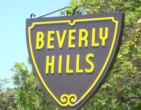 One of the Beverly Hills signs as you enter the neighborhood!