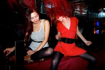 Another hot night at Le Regine in Paris.