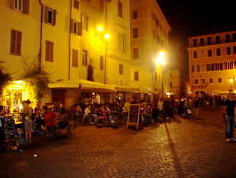 Campo de’ Fiori - Nightlife Area | Outdoor Activity | Square in Rome.