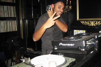 DJ spinning at Eighteenth Street Lounge in DC. 